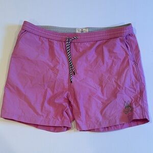 Psycho Bunny Pink Swim Shorts Size Large